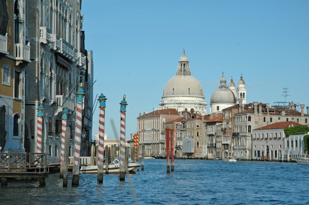 Grand Canal, the doomed structure is Santa Maria della Salute, situated near the east end of the Grand Canal by kluke