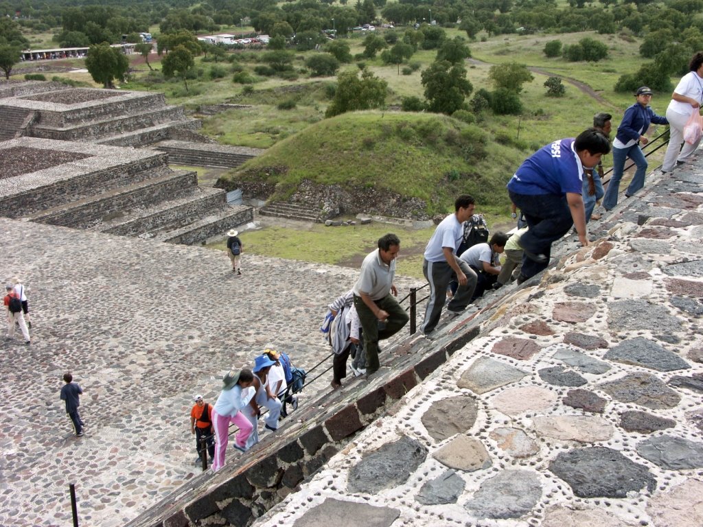 Mexico - Teotihuacan, Pyramid of the Moon by Raniero Tazzi