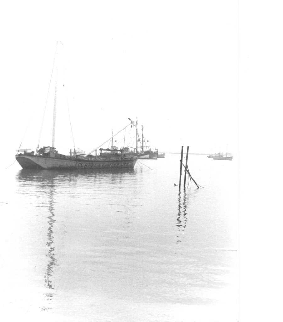 Coasters and fishing boats. West Mersea 1975. by marcpen