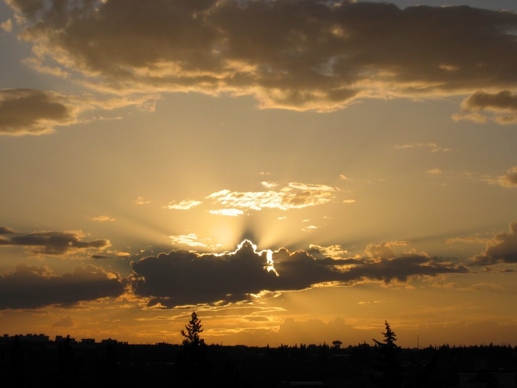 Tunisia Sunset, Royal Kenz Hotel by Keith Houghton