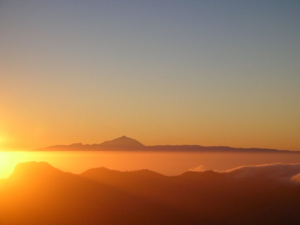 Puesta de sol en Gran Canaria by tejinero