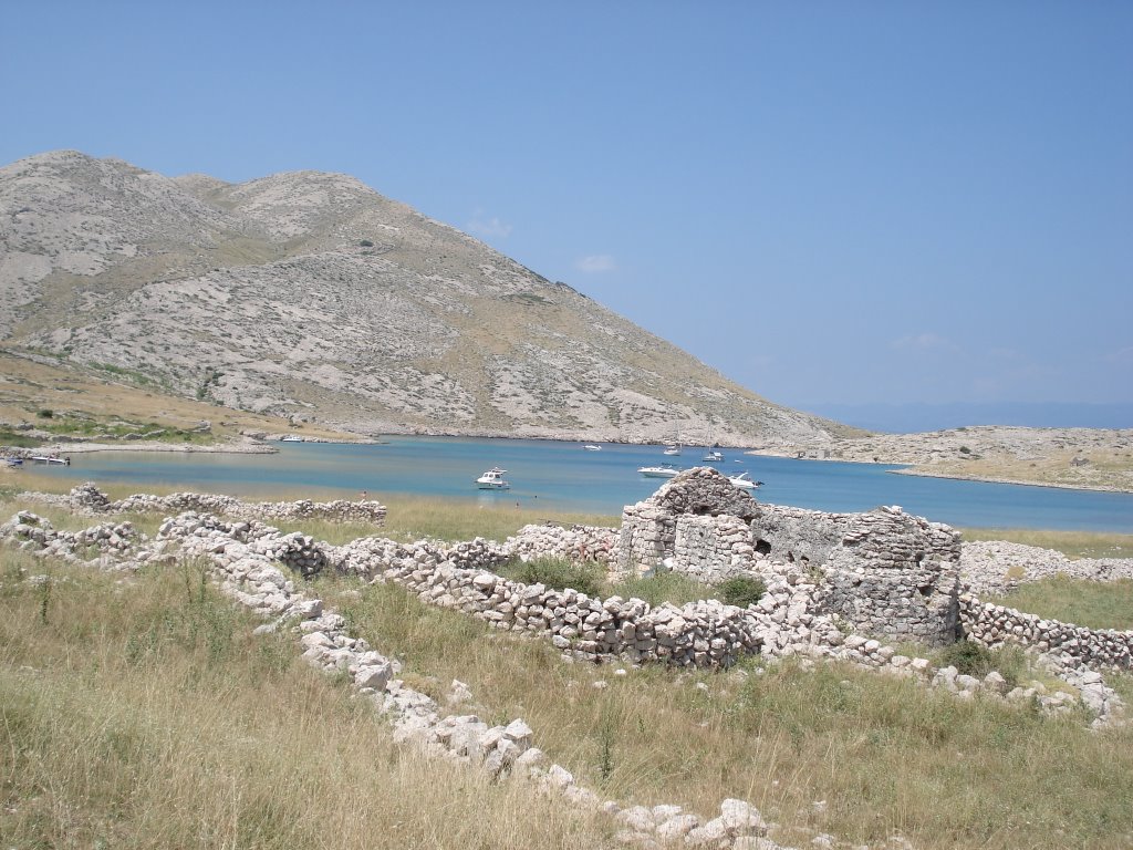 Mala Luka / Krk with remains of the Sveti Nikola church by Hans de Graaf