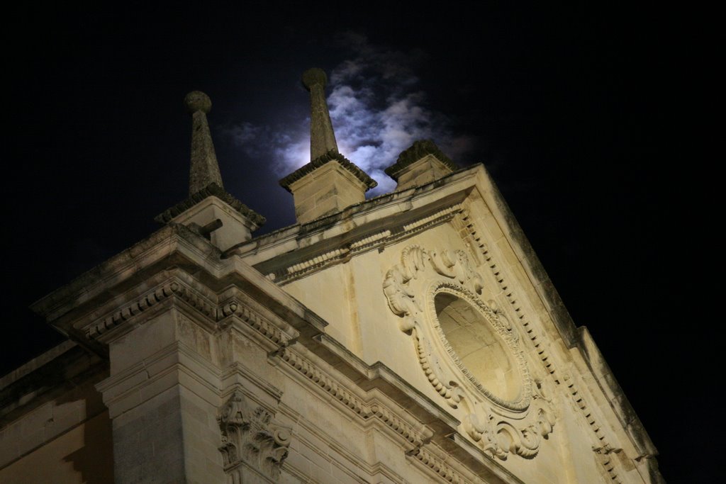 Lecce architecture on a full moon by Mark Edward