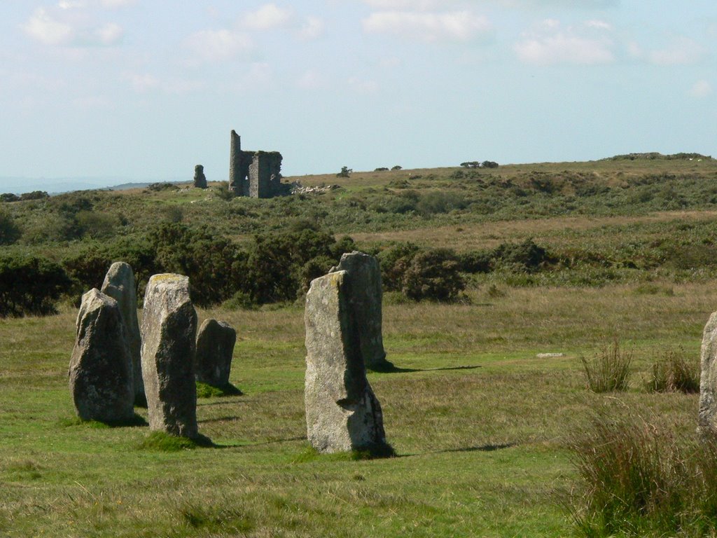 The Hurlers stone circle, Bodmin Moor by _longbow