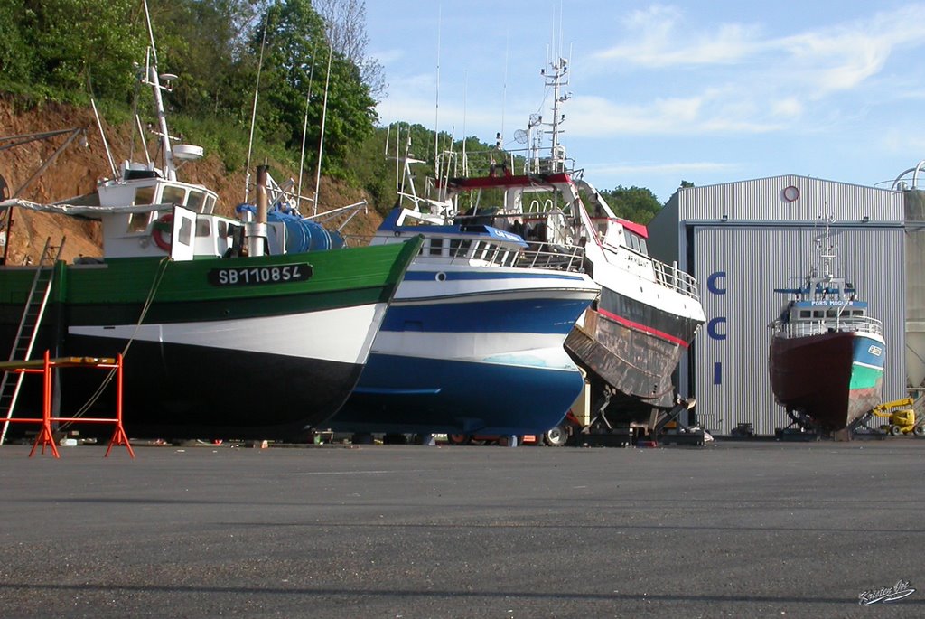 Saint Brieuc - Port du Légué - Aire de réparation navale by Kristen-Joc