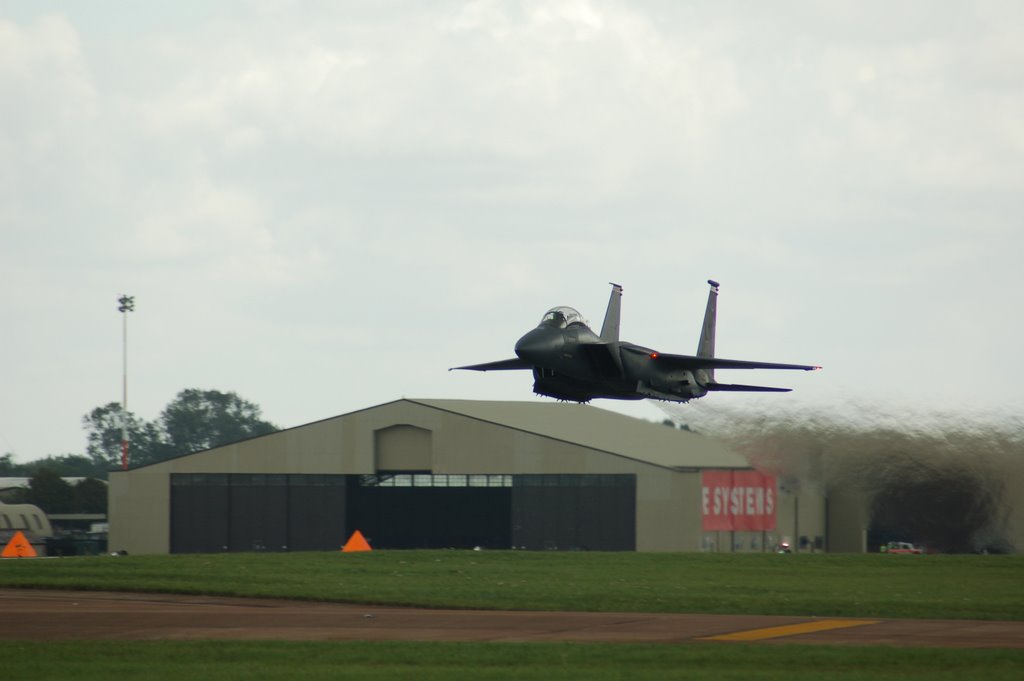 Eagle take off. by A Davies