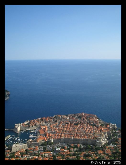 Vue plongeante sur Dubrovnik, par e-diflora by e-diflora