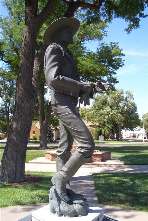 Charles Jesse Buffalo Jones, life-size bronze, Garden City, KS by marnox1