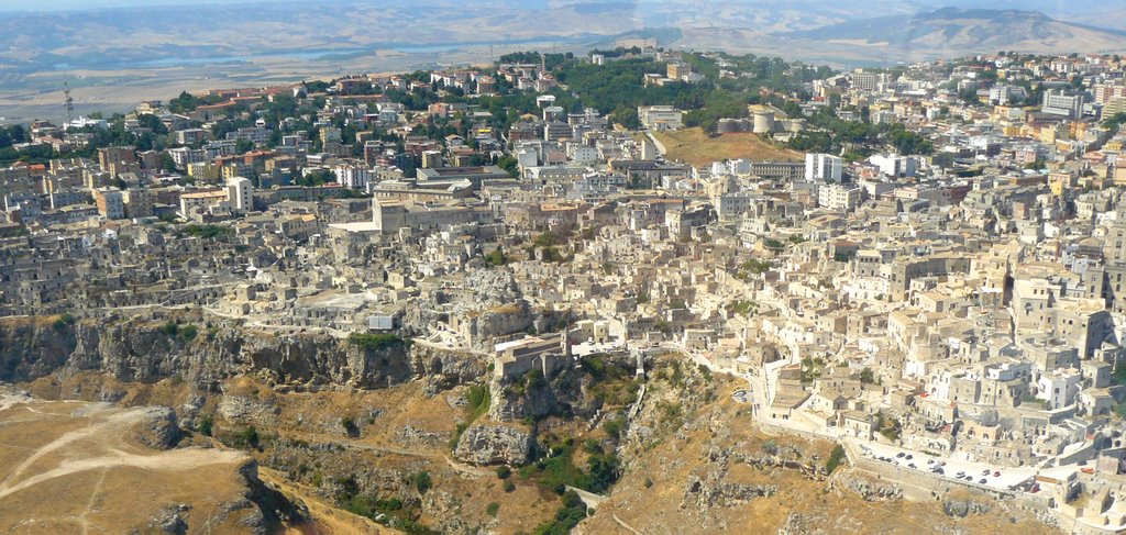 Sassi di Matera - Veduta aerea by Roberto Vecchi