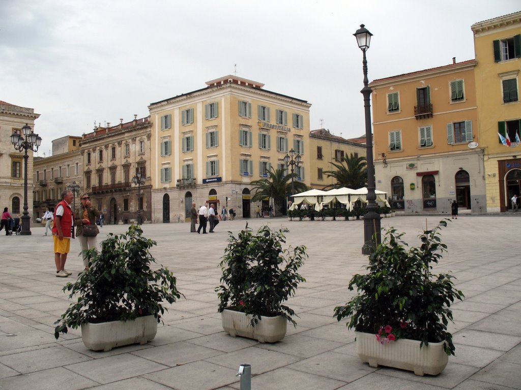 Piazza D'Italia - Sassari -* by Bellisario Fasano