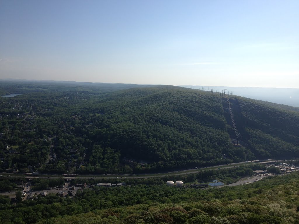 Lackawanna County View from Tower above notch by BrianWrightson