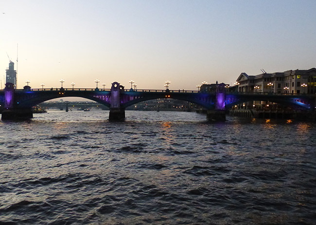 Southwark Bridge at Night by kombizz