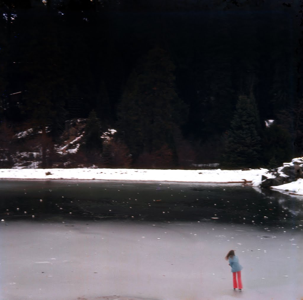 Skating all alone... what a pleasure - Yosemite 1972 by Eva Lewitus