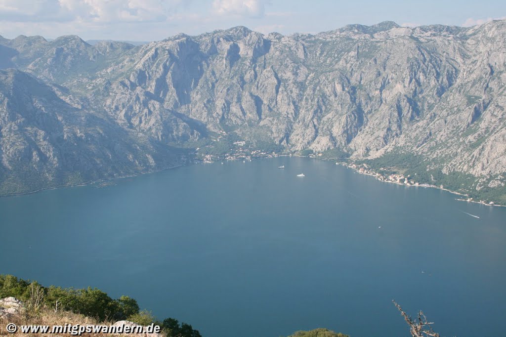 Die innere Bucht von Kotor by Wandern mit GPS und …