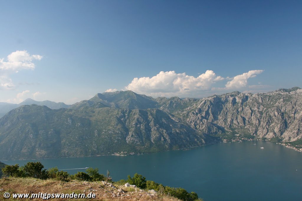 Die innere Bucht von Kotor by Wandern mit GPS und …