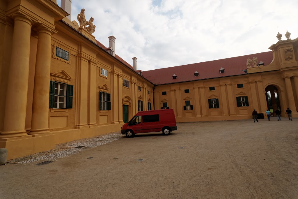 Lednice - Lednice Castle Park - Stables 1688 by Johann Bernhard Fischer von Erlach - View South by txllxt TxllxT