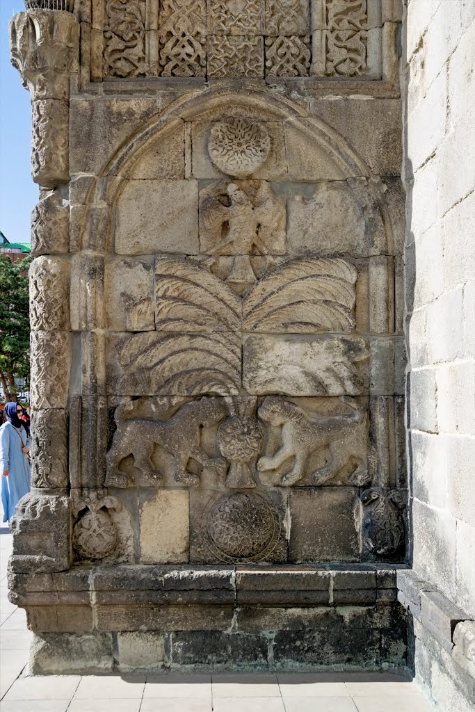 Seljuk Stone Carving on the Yakutiye Medrese, Erzurum. by Nicola e Pina Easter…