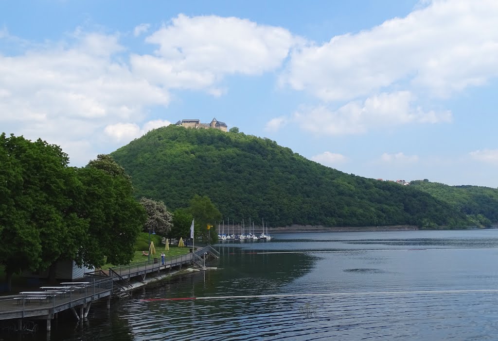 Edersee, Blick zum Schloss Waldeck by Almut Martens