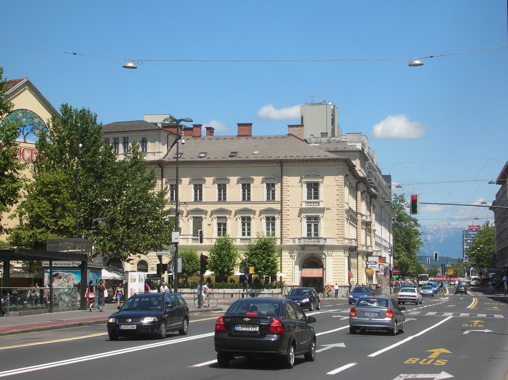 Slovenska cesta, Ljubljana, Slovenia by Norbert Banhidi