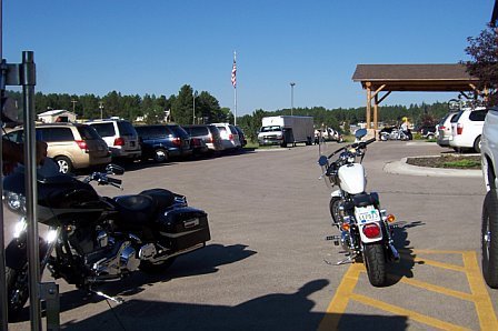 Comfort Inn Parking Lot bike week! by caerts