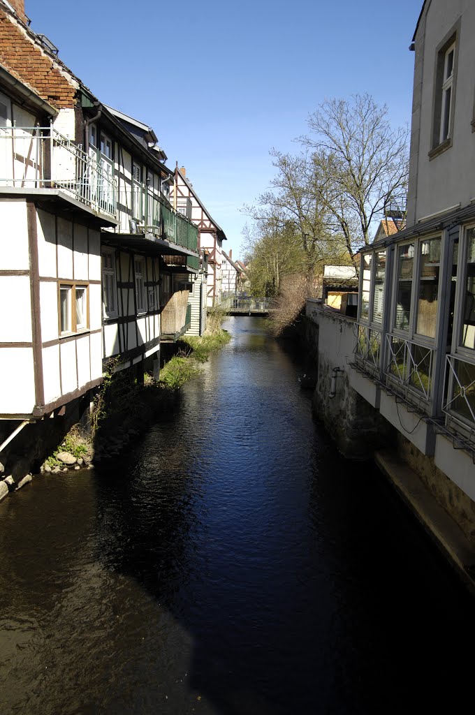 Salzwedel Innenstadt, offener Bachlauf by Uwe Gehring