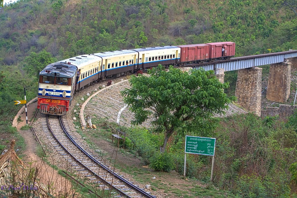 Heho Life Cycle Bridge ,Southern Shan State,Myanmar.(Photo by- Pearl White) by Nang  Khon thi