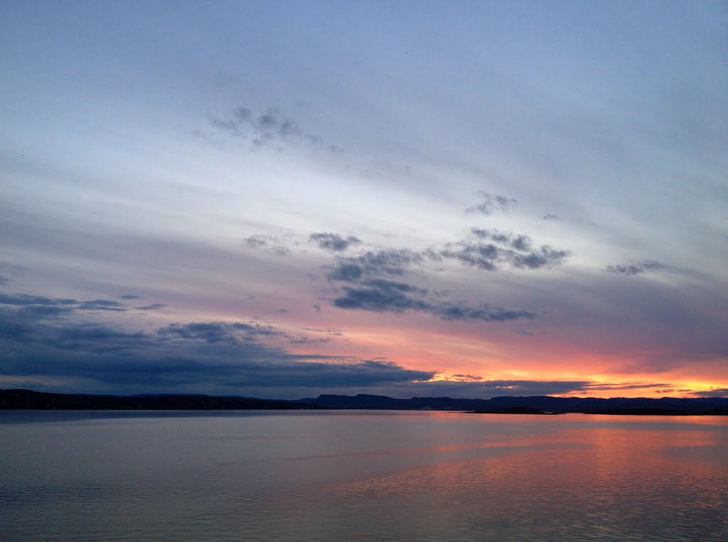 Oslofjord Sunset by Gunnar Kopperud