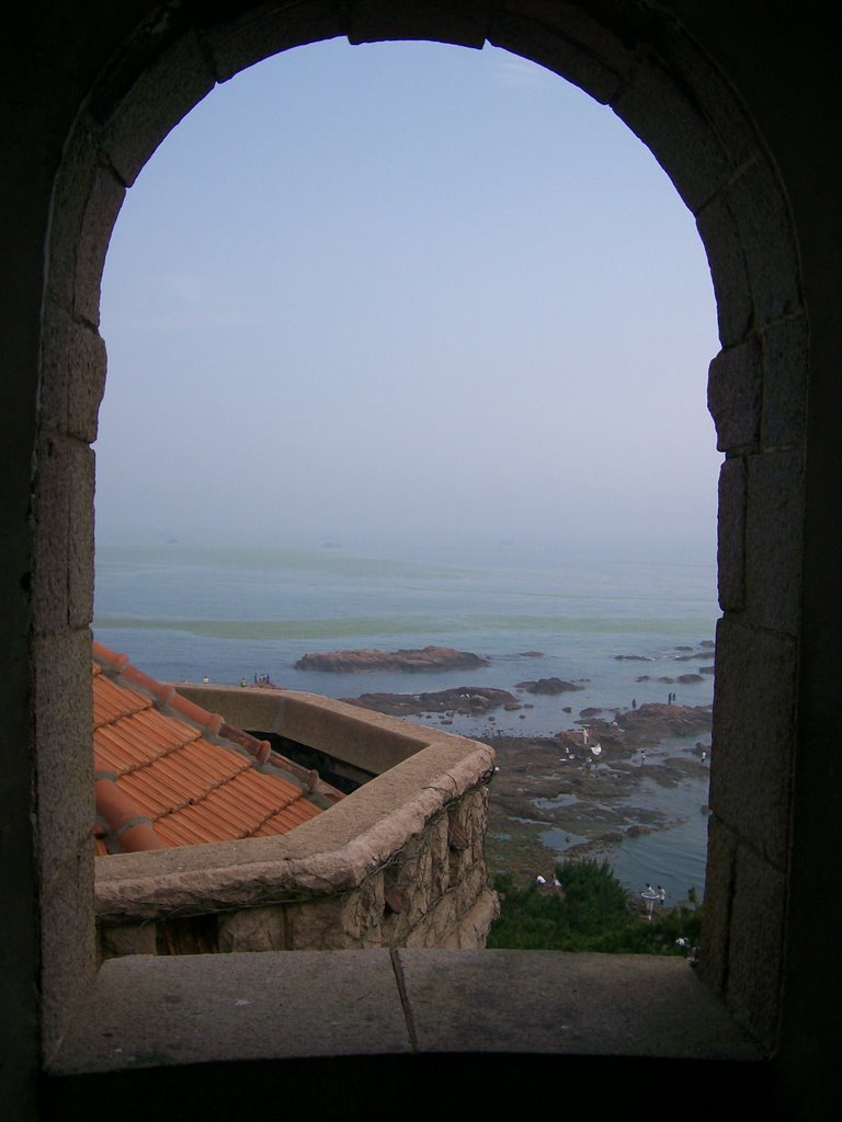 Granite mansion tower window, Qingdao by John Primavera