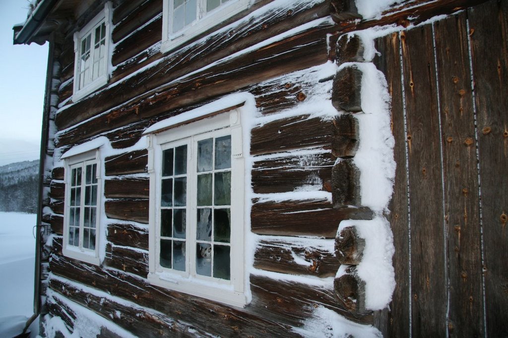 Målastuå after winter blizzard , Kårvatn in Todalen by GK5