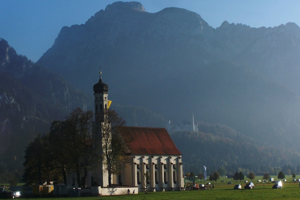 St.Koloman mit Schloß Neuschwanstein by mawabo