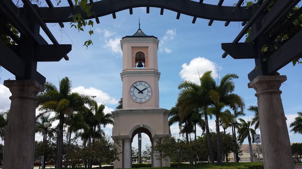 Pergola and Bell Tower-Pembroke Pines City Place by JMLRUSB