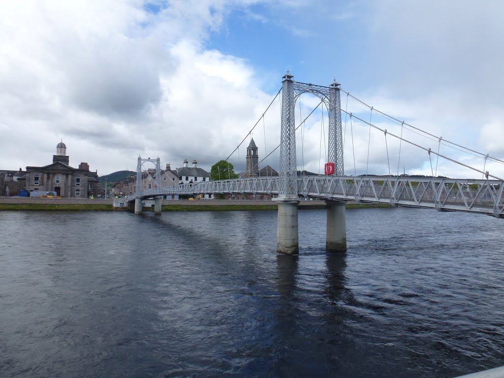 Footbridge over River Ness by Eric Noble