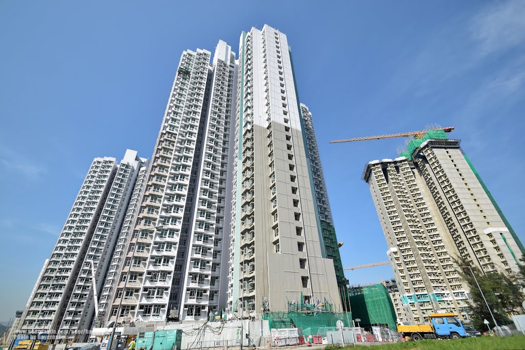 水泉澳邨 樂泉樓(左)嶺泉樓(右) Lok Chuen House (left) Ling Chuen House (right), Shui Chuen O Estate by baycrest