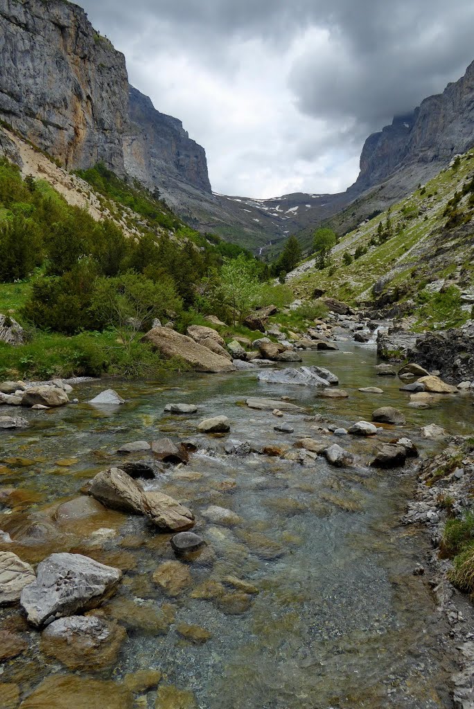 Rio y el final del valle de Añisclo by Miguel Alonso