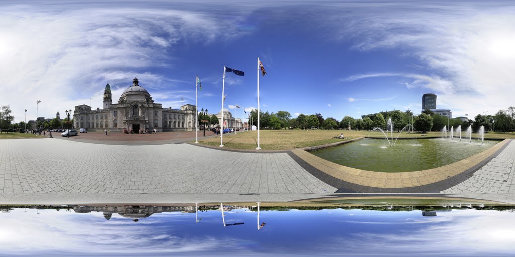 UK Cardiff City Hall Civic Centre by Ben Rosie