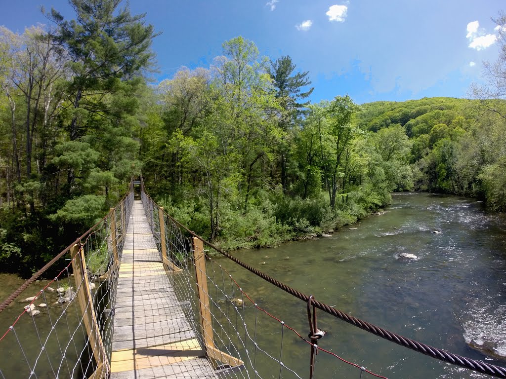 Swinging bridge by Chris Ritter