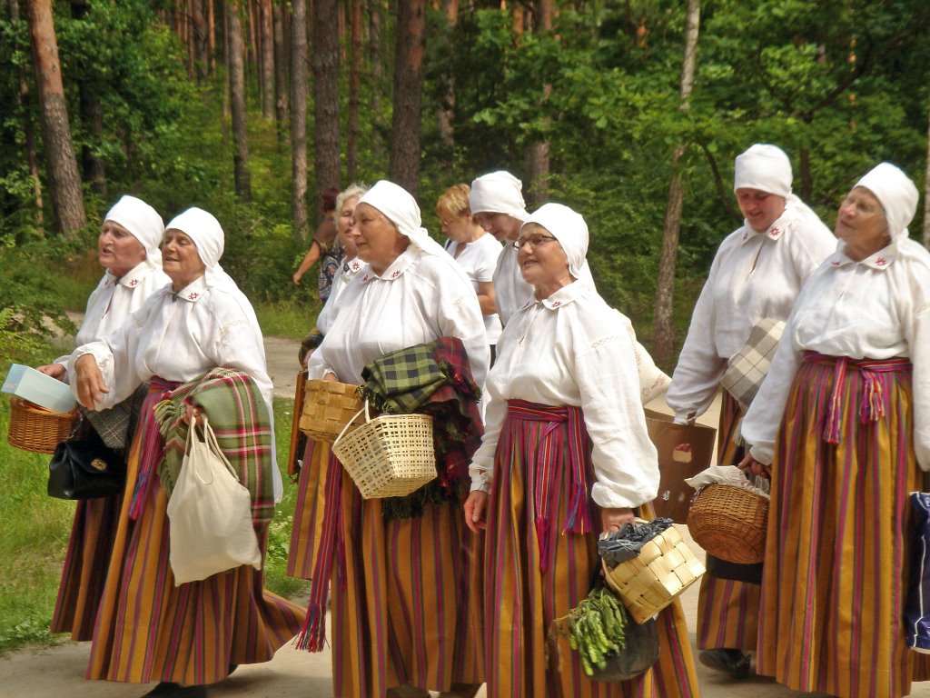 Latvians. Geography as colors in traditional costumes (from 9-19 century) by Ainars Brūvelis