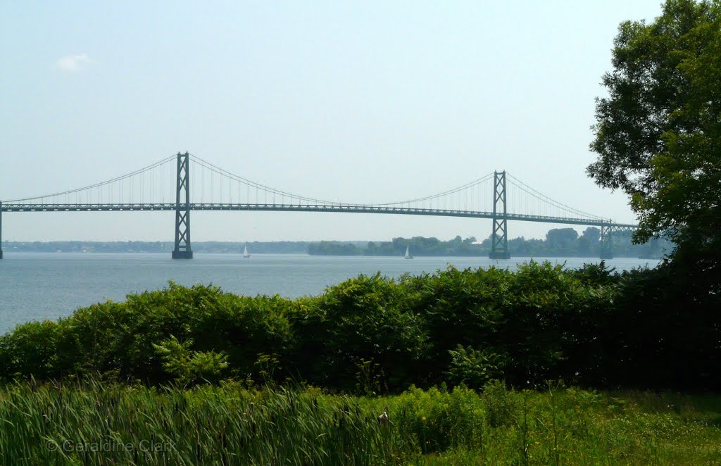 (copyrighted) Ogdenstown-Prescott Intl Bridge - Johnstown Ontario CN 2010 by Geraldine Clark