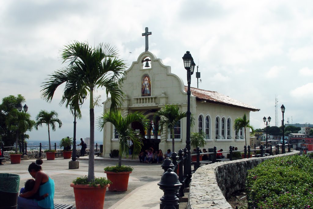 Iglesia del Cerro Santa Ana, Las Peñas, Guayaquil, Ecuador by Alvaro Espinel