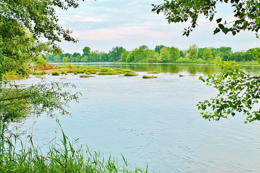 Blick auf die Loire bei Muides-sur-Loire - aufgenommen am Montag, 25. Mai 2015 morgens by Wolfgang Hanko