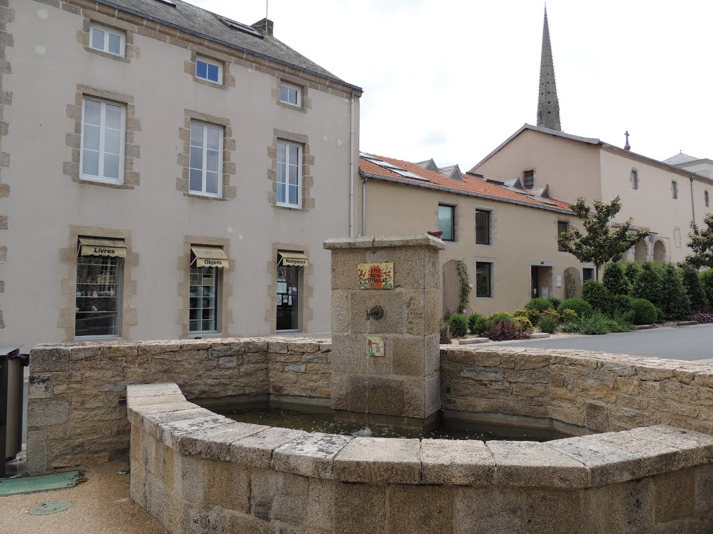 Saint-Laurent-sur-Sèvre, fontaine du centre ville by tofil44