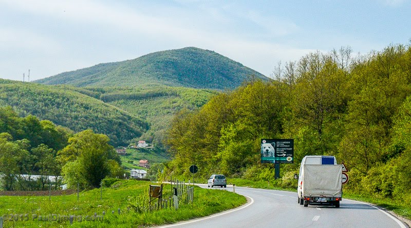 Bear Sanctuary Sign on M25-2 - Gračanica, Kosovo by Paul Diming