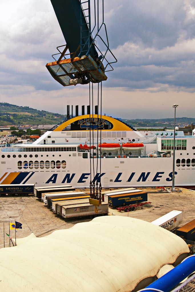 MINOAN LINES TRIEST (Trieste) - IGOUMENITSA (Ηγουμενίτσα): ANCONA, VON DER FÄHRE AUS GESEHEN by RIDI GRAZ