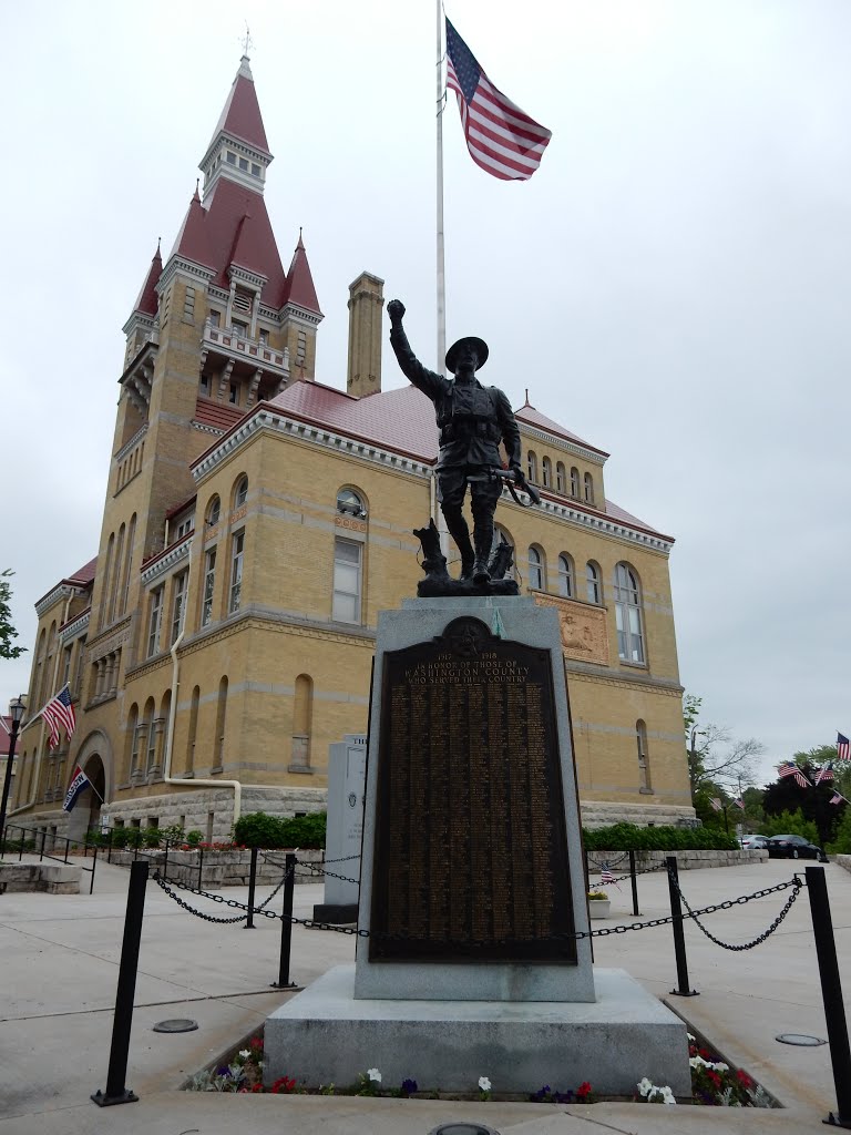 West Bend Memorial - Doughboy by Dan Reynard