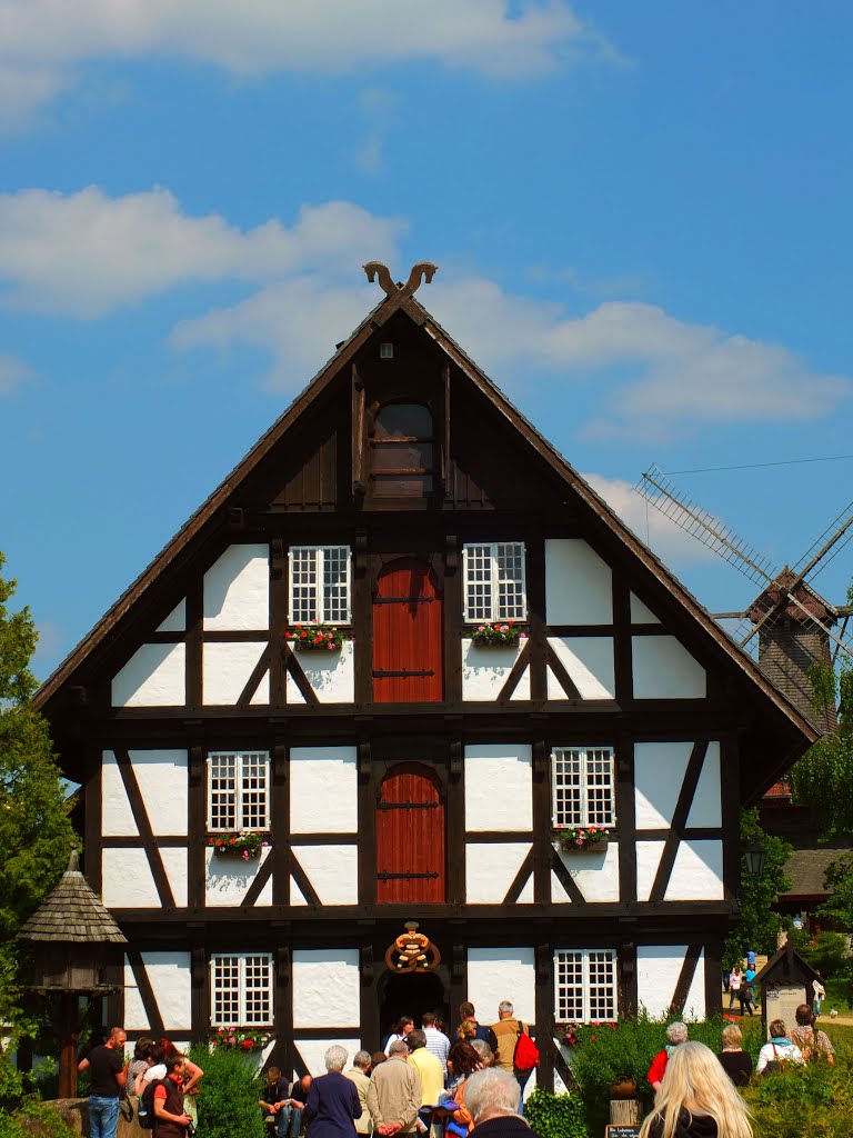 Germany_Lower Saxony_Gifhorn_Skansen_International Windmill Museum_timber-framed Bred House (bakery)_DSCF5561 by George Charleston