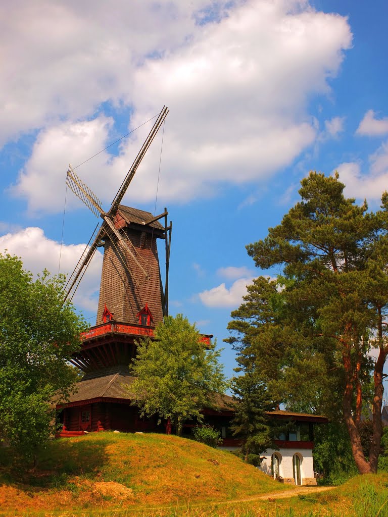 Germany_Lower Saxony_Gifhorn_Skansen_International Windmill Museum_wooden windmill Natascha from Ukraine_DSCF5590 by George Charleston