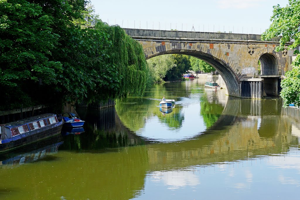 Railway bridge over the River Avon, Bath by Collin West