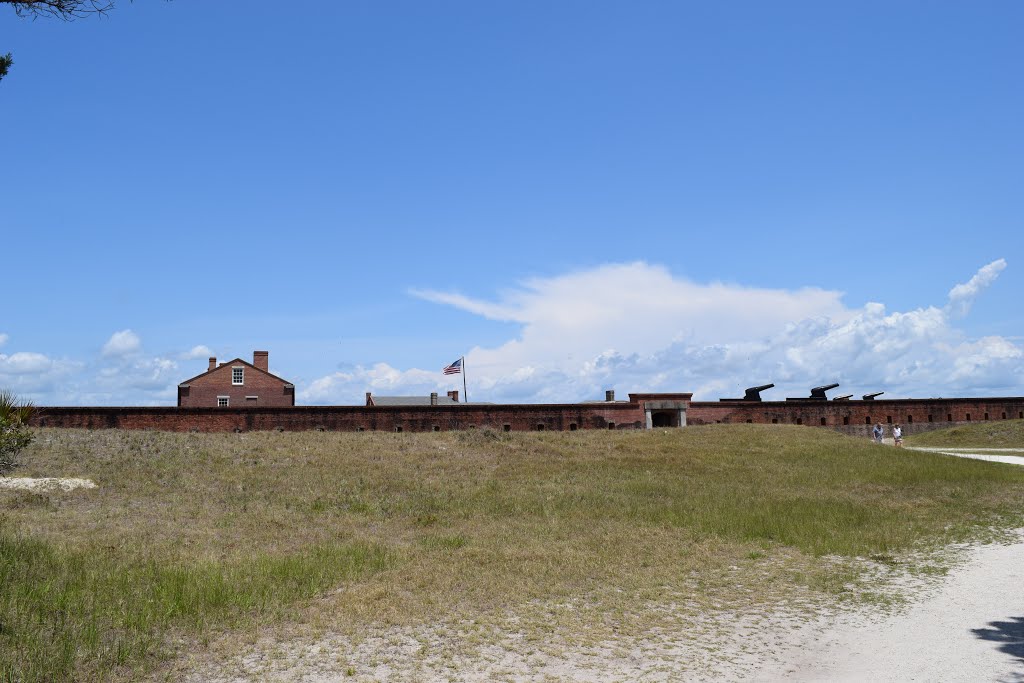 Fort Clinch from the beach by The Andy