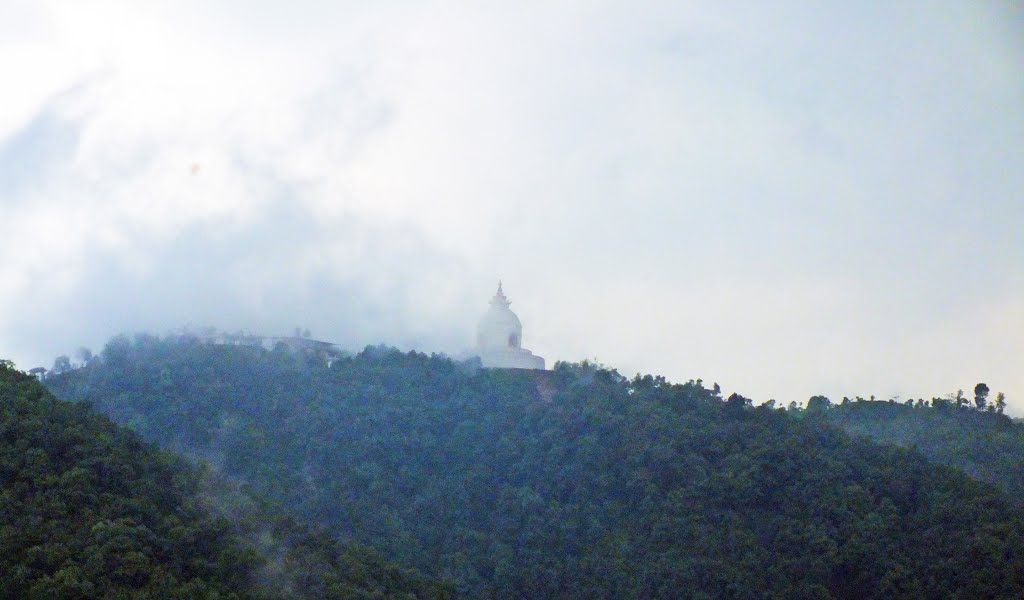 World peace pagoda, Pumdi Bhumdi, Nepal by Stig Berge ជ្រាដដែល