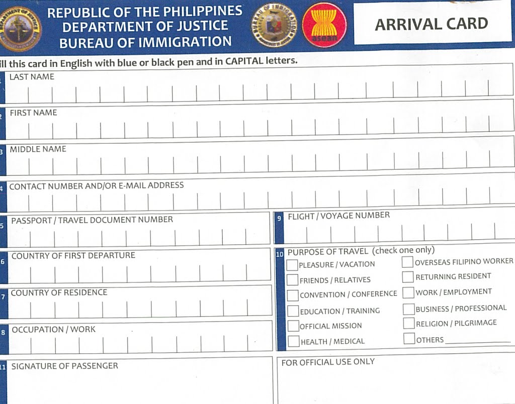 Arrival Card by brianwoodrow